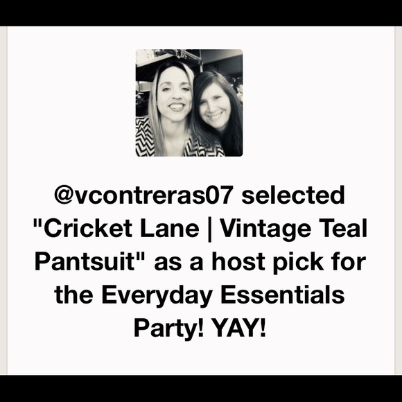 🌟HOST PICK🌟Cricket Lane | Vintage Teal Pantsuit - Picture 5 of 5